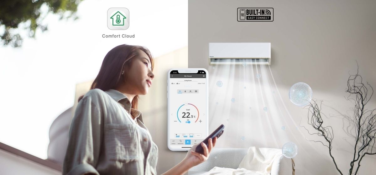 Điều khiển dễ dàng trên ứng dụng Panasonic Comfort Cloud